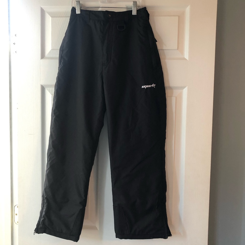Skigear kids black snow pants 10-12